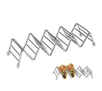 Goick Taco Holder-Wave Soporte de taco de acero inoxidable Burrito Rack Display Rack Shell Rack(4-5 Slot Rack)