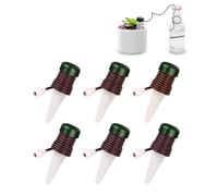 GOIEHIR 6 Piezas Riego por Goteo Botella Set, Sistema de Riego Automático para Plantas, Dispensador de Agua Automático para Plantas y Flores