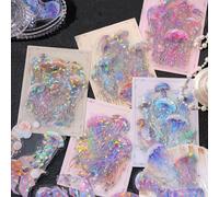 Goiern 100 Pegatinas de Medusa Holográficas para Álbumes de Recortes - Diseño Vintage, Estéticas para Planificadores de Calendario y Arte DIY