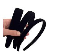 Goiern 3 diademas de terciopelo para mujer, color negro, sólidas, sencillas, para niñas, anchas, medianas y finas, accesorios para el pelo para mujer