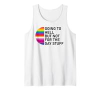 Going to Hell But Not for The Gay Stuff Funny Pride LGBT Camiseta sin Mangas