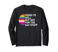 Going to Hell But Not for The Gay Stuff LGBT Funny Pride Manga Larga