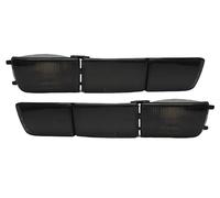 GOINGFAST Intermitentes Parachoques + Reflectores Largos Negro Compatibles con VW Golf 3 Vento