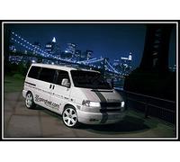 GOINGFAST Parrilla Rejilla Delantera Sport Sin Emblema Compatible con VW T4 Multivan Caravelle 96-03