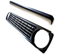 GOINGFAST Set Parrilla Rejilla Delantera Sin Emblema con Alerón Eyelid Sport Compatible con VW Golf 2 II 84-91