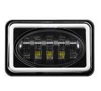 GOINTDJD Faro LED Cuadrado Con Ojos De Ángel 5 Pulgadas Para JEEP Para Wrangler 150W 25000LM DRL Señal Giro Para Camión 12V 24V Faros