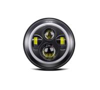 GOINTDJD Faro LED DRL 45w 4x4 7 Pulgadas Para Nissan Para Patrol Y60 Para Safari Para BENZ-G55 Faros Delanteros Redondos Halo Con/sin Señal Giro Ámbar Faros