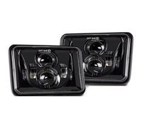 GOINTDJD Faro LED Para Jeep Para Wrangler YJ Para Cherokee XJ 4x6 Pulgadas Haz Sellado Hi-Lo Lámpara De Trabajo Alto/bajo Negro Faros