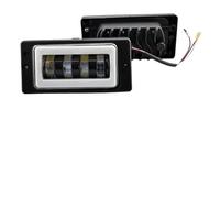 GOINTDJD Fendinebbia 2 Unids/par Para Lada 2110-2117 Impermeable 3000K 6000K Ámbar Blanco Para Antiniebla Para Led Que Pasa Para Kamaz Para Vaz 2114(Aluminium-Angel eye)