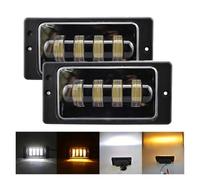 GOINTDJD Fendinebbia 2 Unids/par Para Lada 2110-2117 Impermeable 3000K 6000K Ámbar Blanco Para Antiniebla Para Led Que Pasa Para Kamaz Para Vaz 2114(Plastic-double)