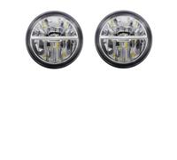 GOINTDJD Fendinebbia 2 X Coche Derecho + Izquierdo Para Montaje Luz Antiniebla Para LED Con Ojo Ángel DRL 30W H11 Para Nissan Para Note E11 MPV 2006 2007 2008 2009(Amarillo)