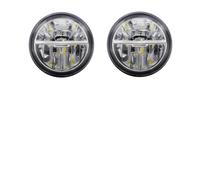 GOINTDJD Fendinebbia 2 X Coche Derecho + Izquierdo Para Montaje Luz Antiniebla Para LED Con Ojo Ángel DRL 30W H11 Para Nissan Para Note E11 MPV 2006 2007 2008 2009(Blanco)