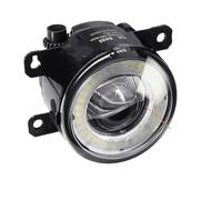 GOINTDJD Fendinebbia 2X30W H11 Lente Cristal Coche Para LED Antiniebla Para Ford Para Fiesta V VI Hatchback Van 2001-2015 Angel Eye DRL Lámpara Circulación Diurna 12V(Yellow and Blue)