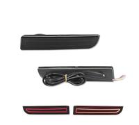 GOINTDJD Fendinebbia Luces Para LED Reflectoras Parachoques Para Mitsubishi Para Lancer Para Evo Para Sport RVR Señal Giro Dinámica Lámpara Freno Trasero(Smoked Lens A)