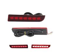 GOINTDJD Fendinebbia Luces Para LED Reflectoras Parachoques Para Mitsubishi Para Lancer Para Evo Para Sport RVR Señal Giro Dinámica Lámpara Freno Trasero(Red Lens B)
