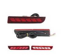 GOINTDJD Fendinebbia Luces Para LED Reflectoras Parachoques Para Mitsubishi Para Lancer Para Evo Para Sport RVR Señal Giro Dinámica Lámpara Freno Trasero(Red Lens D)