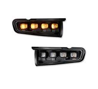 GOINTDJD Fendinebbia Para Ford Para Bronco Reemplazo Reflector Parachoques Delantero Para Montaje Para LED Luces Antiniebla DRL Blancas Señal Giro Ámbar Dinámica 21-24