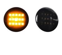 GOINTDJD giro intermitentes LED 2 Uds Luces LED Dinámicas Señal Giro Ámbar Luces Indicador Lateral Para Fiat Punto 188 1999-2012 Doblo 2001-2005 Luz señal Giro(Dynamic Black)