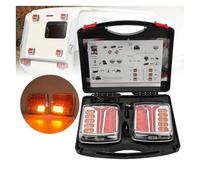 GOINTDJD Luces Traseras Luz Trasera De LED Magnético Inalámbrico Para Remolque Señal Camión Freno Advertencia Para Campistas RV Remolque