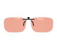 Goiteia FL-Rose - Gafas de migraña con clip para bloqueo de luz azul para fatiga ocular/sensible a la luz/iluminación LED fluorescente/brillo de pantalla de computadora, 60 x 40 mm, bloqueo de visión