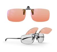 Goiteia FL-Rose - Gafas de migraña con clip para bloqueo de luz azul para fatiga ocular/sensible a la luz/iluminación LED fluorescente/brillo de pantalla de computadora