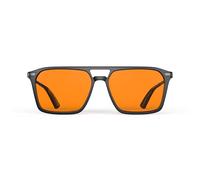 Goiteia Gafas bloqueo de luz azul al 100% naranja - Gafas de juego con tinte ámbar para un mejor sueño, alivio de la fatiga ocular y sensibilidad a la luz