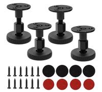 GOIYZTTR 4 Piezas Patas Regulables para Muebles de 45-55 mm Patas para Muebles con Almohadilla Antideslizante 2 Métodos de Instalación Adecuado para Muebles de Gabinete