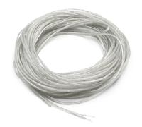 GOIYZTTR cable eléctrico transparente PVC 28 AWG, 20 m, flexible, plano 2 hilos, 1,6 x 3,2 mm, para aparatos eléctricos y iluminación