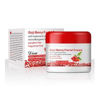 Goji Cream,Delaman 100g Crema Facial Antiarrugas de Multi efecto, Reafirmante, Crema Hidratante Día/Noche, Acondicionador de la Piel, Chinese Wolfberry Medlar