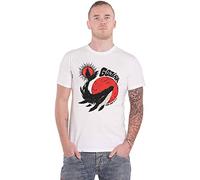 Gojira T Shirt Whale Band Logo Nuevo Oficial De Los Hombres Blanco Size M