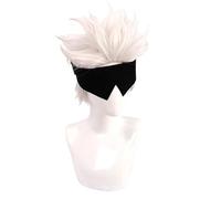 Gojo Satoru Wig Cosplay Men's Boy's White Short Hair Wig Anime Cosplay Wig Party Costume Accessory