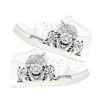 Gojo Satoru - Zapatillas deportivas Itadori Yuji/Fushiguro Megumi/Geto Suguru Anime con impresión periférica, zapatos blancos de anime deportivos casuales de caña alta, tipo 1, 42 EU