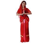 Gojoy shop- Disfraz Hindú para Hombre y Mujeres Carnaval (Contiene Gorro,Camisa,Pantalon, Fajín y espada o Top y Falda Con pañuelo y Mochila de Cuerdas. Talla Unica) (Mujer, TALLA UNICA)