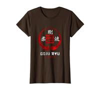 Goju Ryu Karate Camiseta, Mujer, Marrón, M