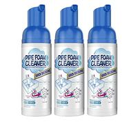 Gokame Drain Foam Cleaner, Pipe Dredge Deodorant Foam Cleaner, Quick Foaming Toilet Cleaner, Drain Pipe Foam Cleaner, Powerful Sink and Drain Cleaner,Clog Remover for Kitchen Drain (3pcs)