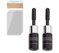Gokame Windshield Crack Repair Kit, Glass Repair Fluid, Cracks Glass Repair Kit, Automotive Glass Nano Repair Fluid Kit (2Set)