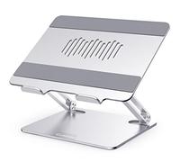 GOKEDA Soporte Portátil, Aluminio Elevador Laptop Stand con Altura Ajustable, Soporte Ordenador Portátil de Aleación de Aluminio Ventilado Portátiles11-15.6Pulgadas MacBook Pro/Air, Surface, Samsung