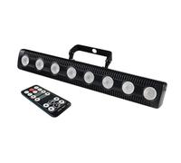 Gokeet 8 LED RGBW 4IN1 Lámpara de Lavado de Pared DJ Disco Par Efecto de Luz de Escenario para Dance Bar Decoración Navideña (Enchufe de la UE)