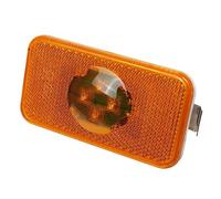 Gokeet Luz de PosicióN Lateral LED para CamióN de Coche de 24 V LáMpara Indicadora áMbar 4 LED para Trucks FM /