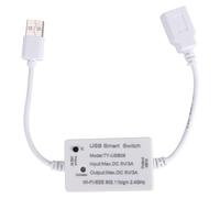Gokelomg 1 unidad Tuya USB Smart Switch Universal Breaker Timer Smart Life para dispositivos USB para el hogar