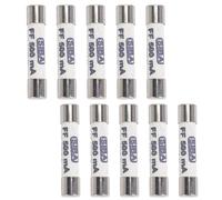 Gokelomg 10X 1000V 500MA 6,3 x 32 mm Fusible cerámico para multímetro