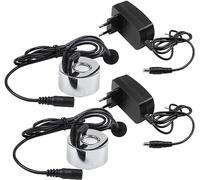 Gokelomg 2 unidades conector de 45 mm, humidificador ultrasónico de niebla, fabricante, incubadora industrial de 24 V, nebulizador, cabezal de varilla, Fogger, enchufe europeo