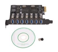Gokelomg Adaptador de Tarjeta de Expansión USB 3.0 PCI-E Con 7 Puertos - Controlador Externo Extensor Para Escritorio