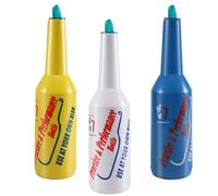 Gokelomg Flair Bottle, Cocktail Shaker, Flair Bartender Mix Color Set, botella de entrenamiento, botella de ejercicio y rendimiento de barman 25 oz/750 ml (, amarillo, )