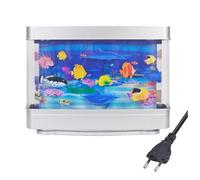 Gokelomg Lámpara de Acuario Tropical Artificial, luz para Acuario, océano Virtual, lámpara de Mesa LED dinámica, decoración de Habitaciones, Regalo, Duradera, fácil de Usar, Enchufe de la UE