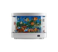 Gokelomg Lámpara LED para acuario, luz, luz de ornamental, delfín del océano virtual dinámico, paisaje tropical artificial, decoración de habitaciones, enchufe europeo
