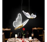 Gokelomg Mariposa LED Lámparas colgantes para sala de estar dormitorio lámpara de noche doble cabeza
