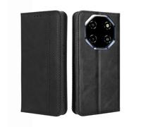 GOKEN Funda para Blackview Shark 6 - Carcasa de Cuero con Tapa y Cartera, Interior de Silicona Antigolpes, Cierre Magnético y Soporte Plegable, Cover Case -Negro