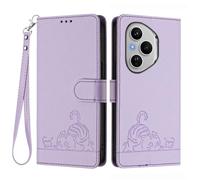 GOKEN Funda para Honor 400 Pro, Carcasa de Cuero Sintético, Tapa Libro con Cierre Magnético, Cartera con Soporte Plegable, Antigolpes, Cover Case -Púrpura