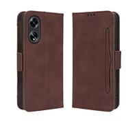GOKEN Funda para OPPO A18 4G / OPPO A38 4G Funda, Leather Folio Carcasa con Billetera, Magnética PU Cuero/TPU Silicona FILP Case Cover con Soporte/Tapa Tarjetas -Marrón